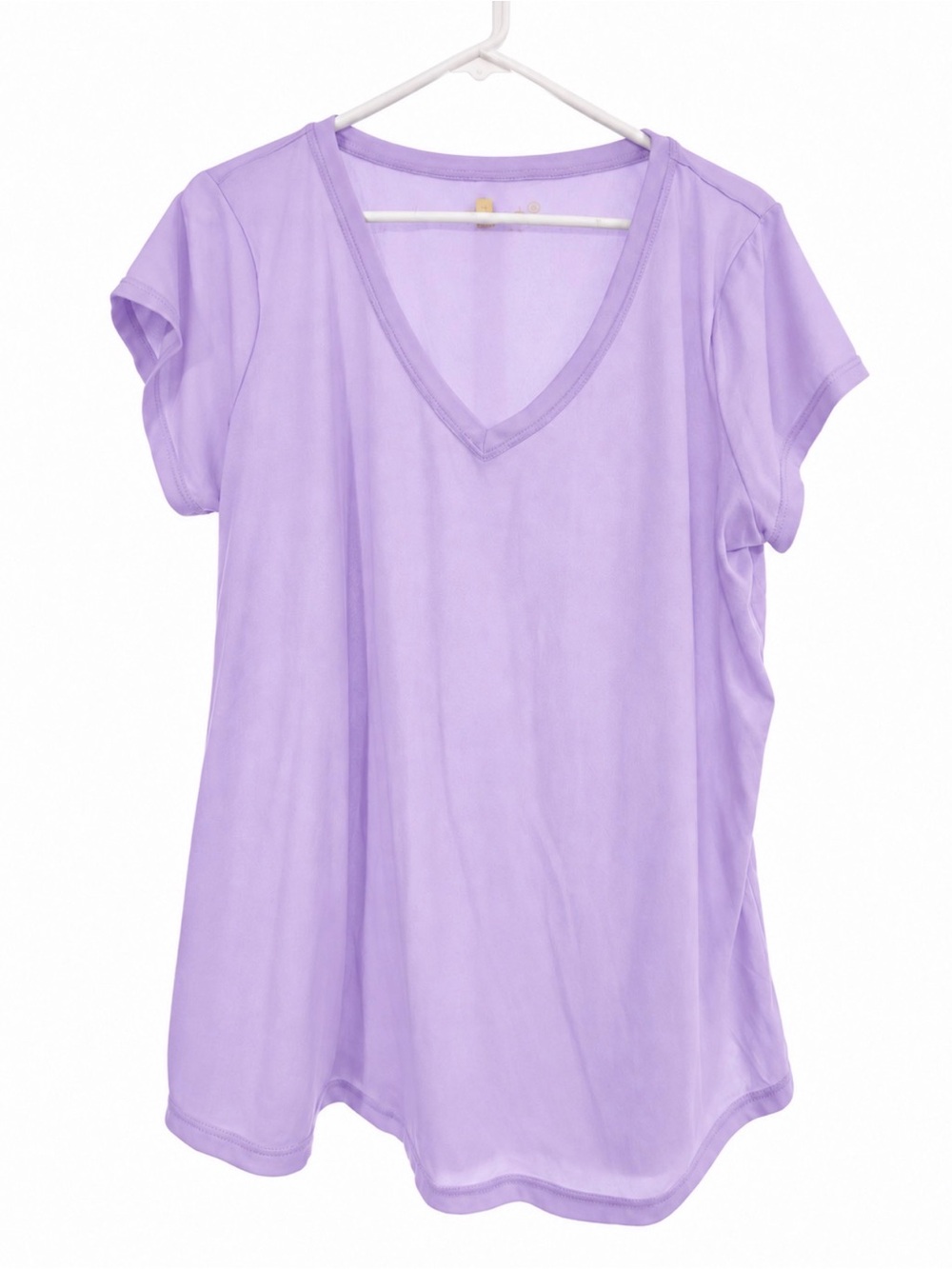 Xersion Lavender V-Neck Short Sleeve Tee
